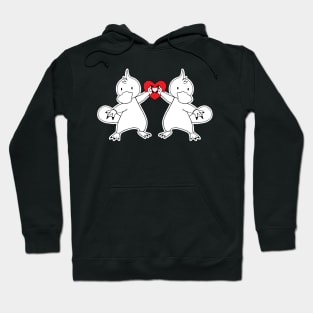 Aplatypuss Love heart hands Hoodie